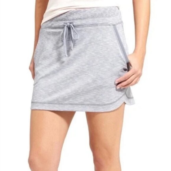 Athleta Dresses & Skirts - Athleta Techie Terry Athletic Skirt Size (M Tall) Heathered Gray EUC